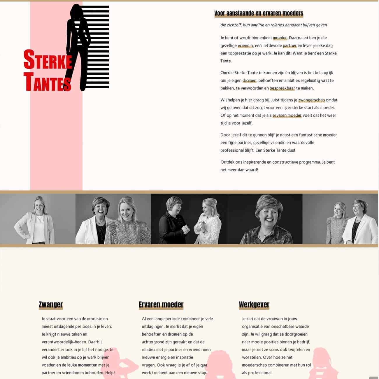 Logoo website ontwerp Brabant Sterke Tantes